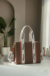 Fineur Canvas Modern Muse Tote - Dark Brown